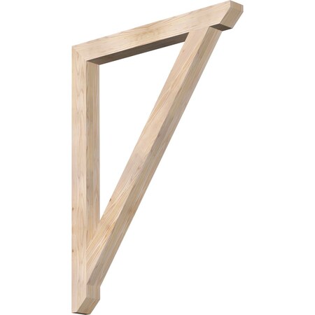 Ekena Millwork Traditional Slat Smooth Bracket, Douglas Fir, 3 1/2"W x 36"D x 48"H BKT04X36X48TRA06SDF